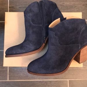 Blue Suede Lucky Brand Booties